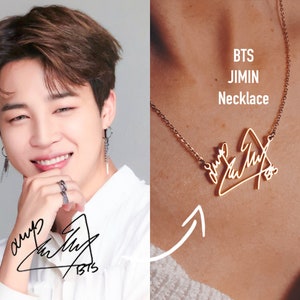 Pearl Necklace With BTS V BTS Merch Kpop Gift for ARMY 