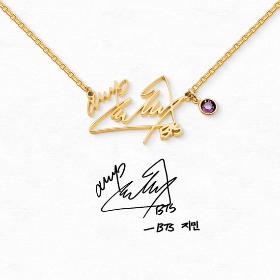BTS Signature Necklace - Bts V - Bts Jimin - Bts J-hope