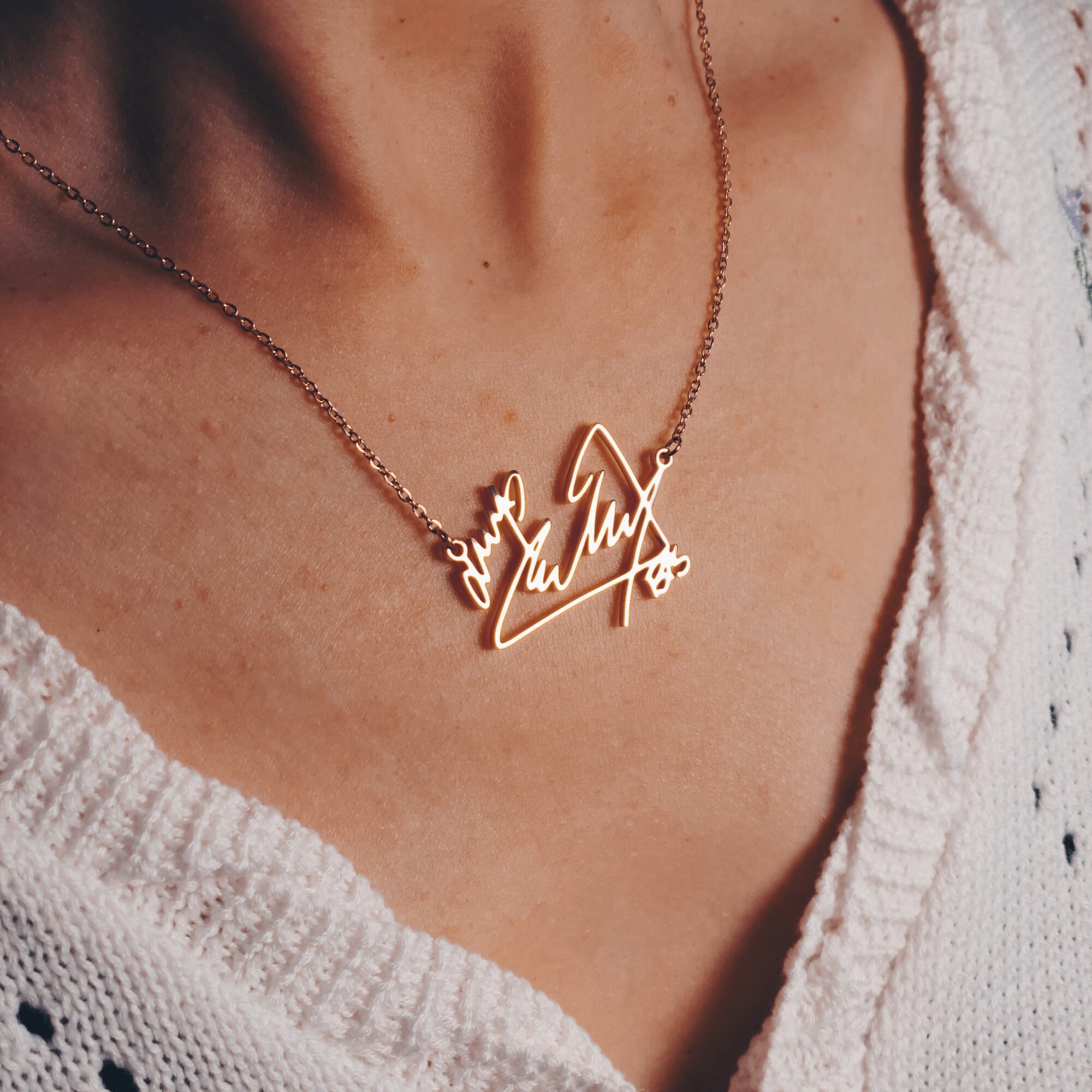 BTS JIMIN Signature Necklace - BTS Park Ji-min Necklace by
