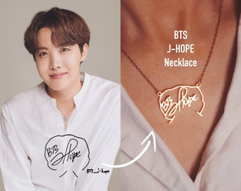 BTS J-HOPE Hoseok Signature Necklace - BTS Jung Hoseok