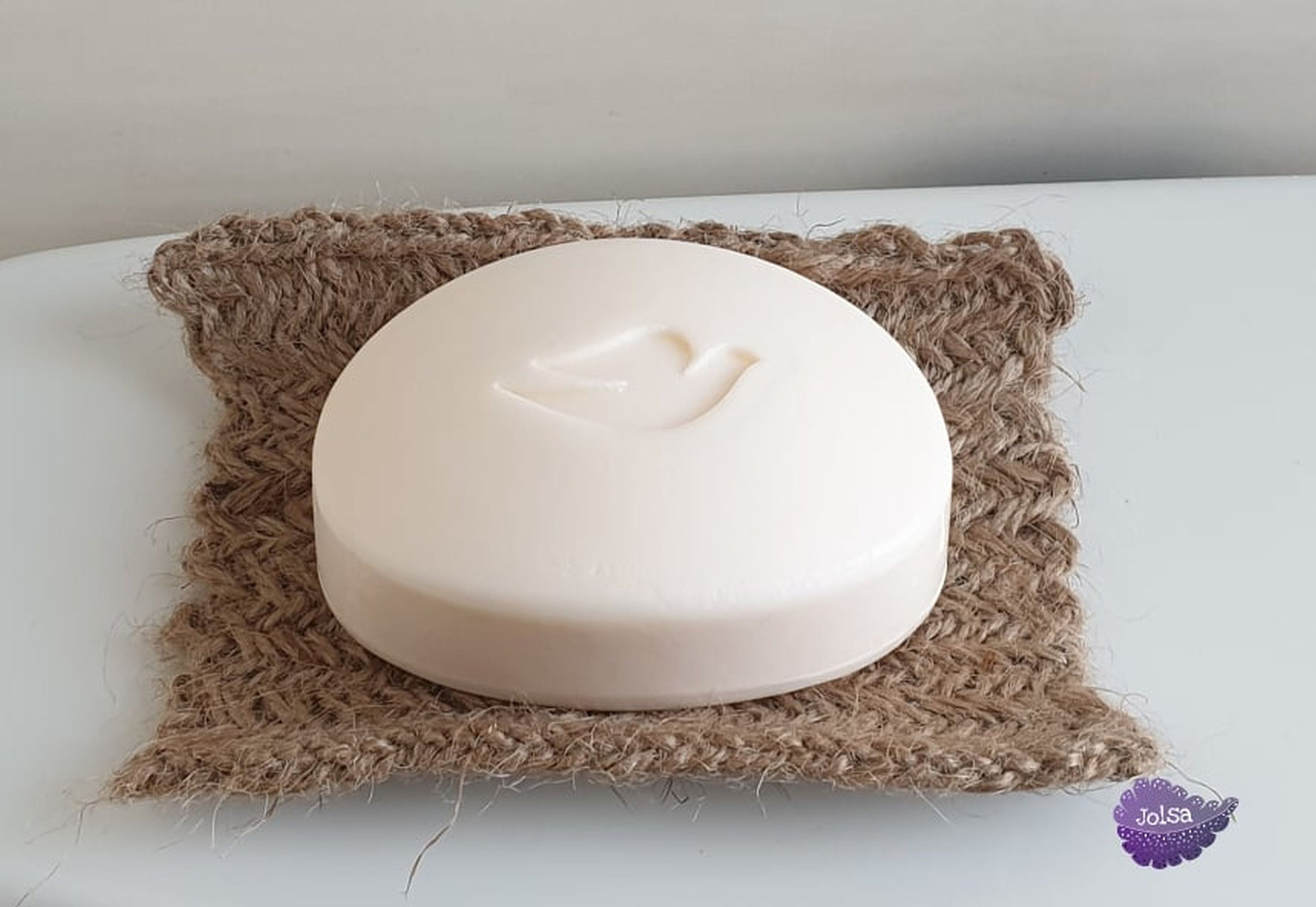 Herringbone Pad Knitted Soap Dish, 100 Jute Knit DIY, Soap Dish VIDEO