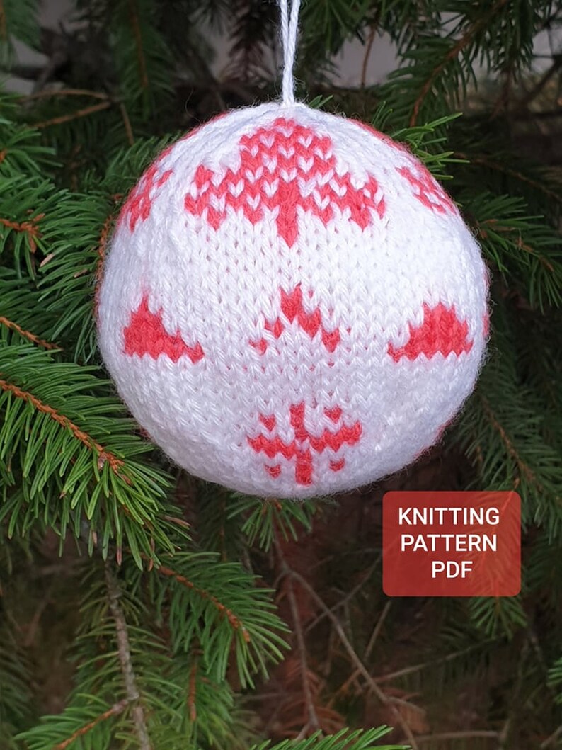 Christmas Toy Bubble Knitting Pattern DIY Ball Knitted Toy Etsy