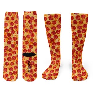Pepperoni Pizza Novelty Knee Socks