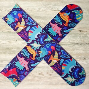 Dinosaurs Fun Novelty Crew Socks image 2