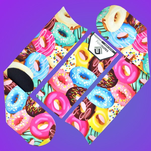 Donuts Novelty Crew Socks