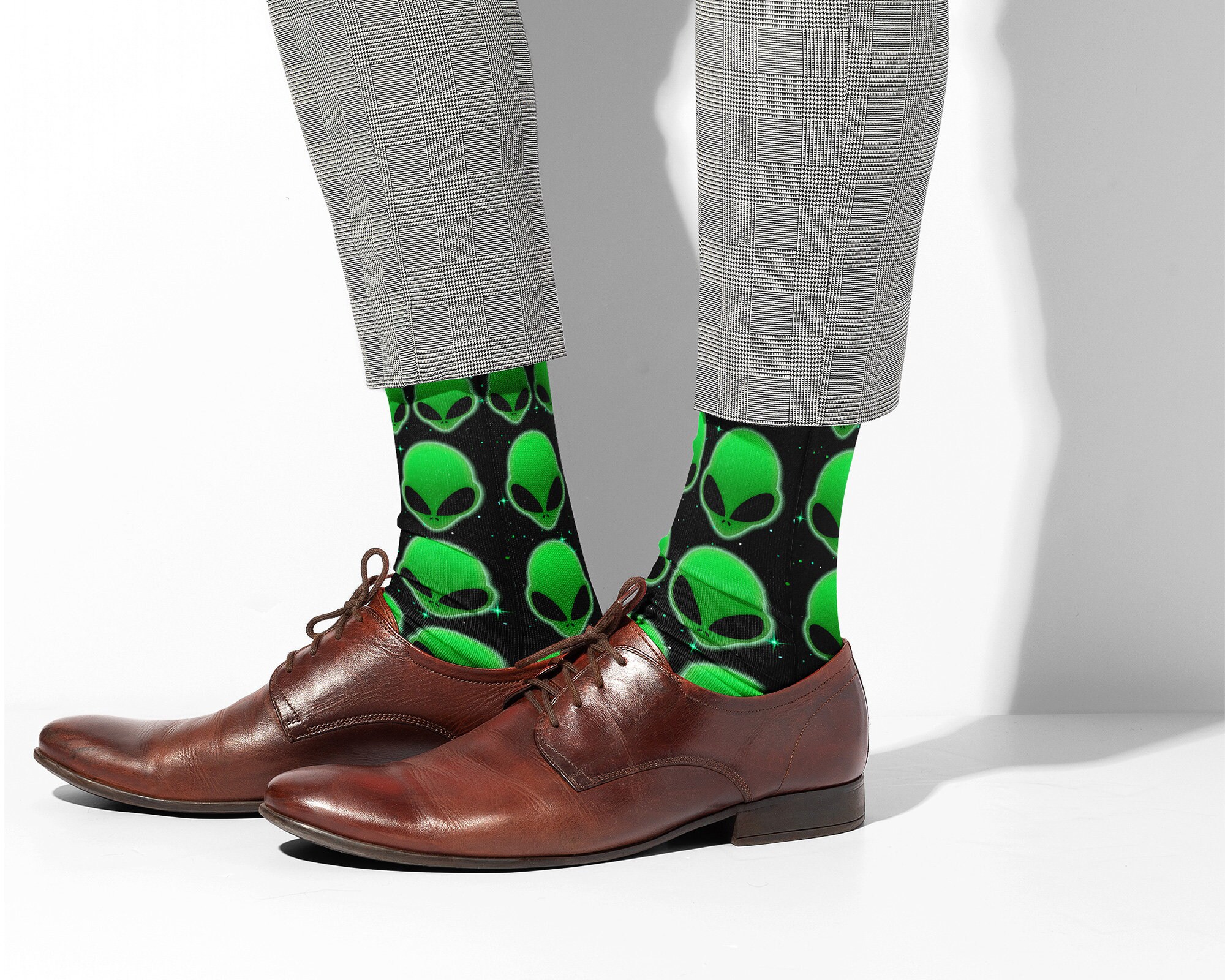 Aliens Novelty Fun Novelty Knee Socks Etsy Australia