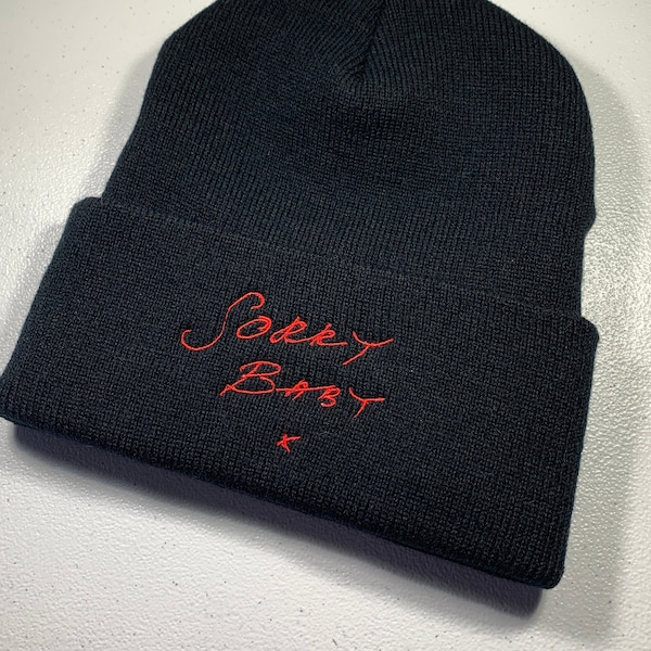 Sorry Baby  x - Killing Eve Inspired Embroidered Beanie