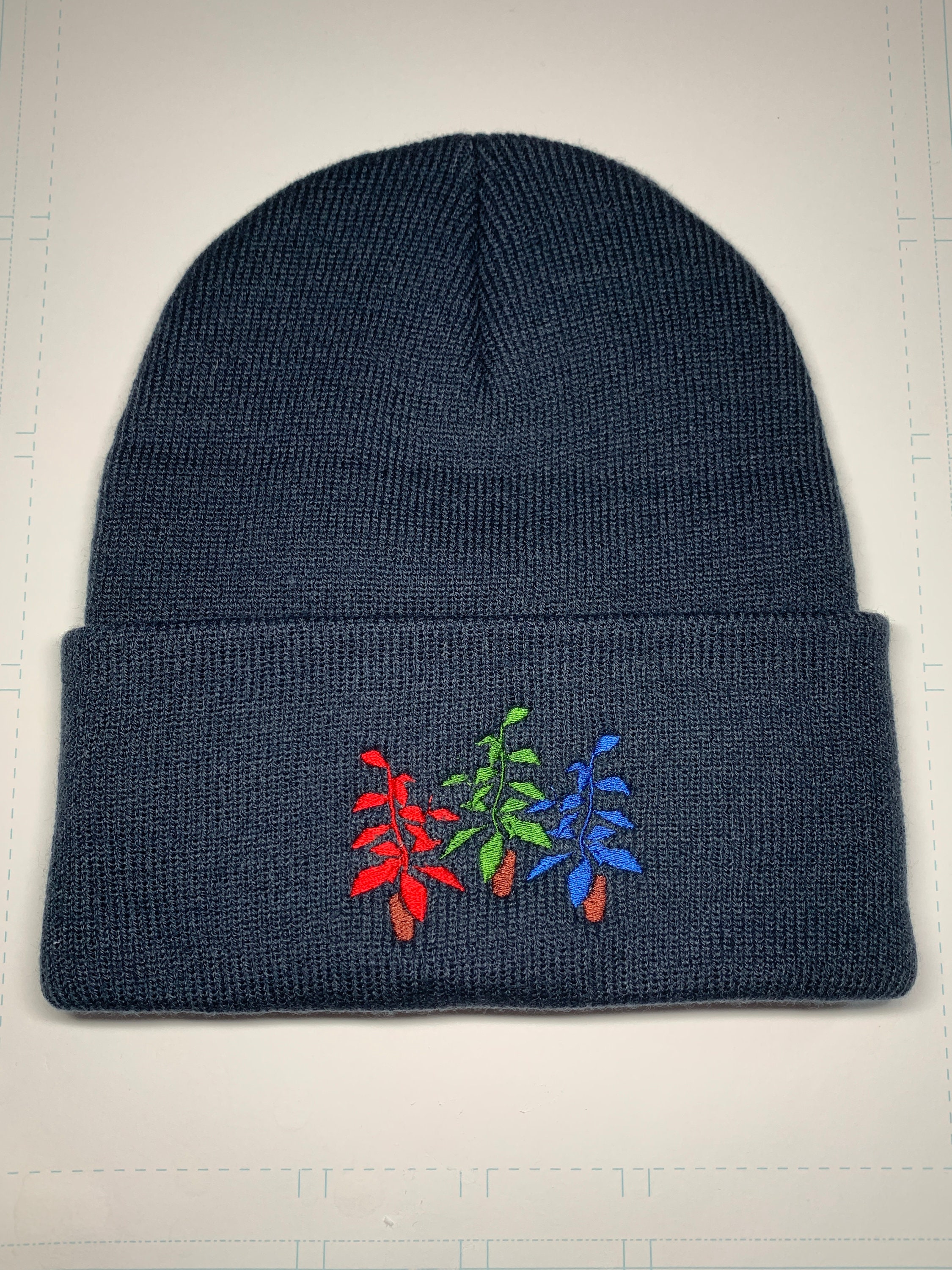 Resident Evil Biohazard Herb Embroidered Beanie Hat | Survival 