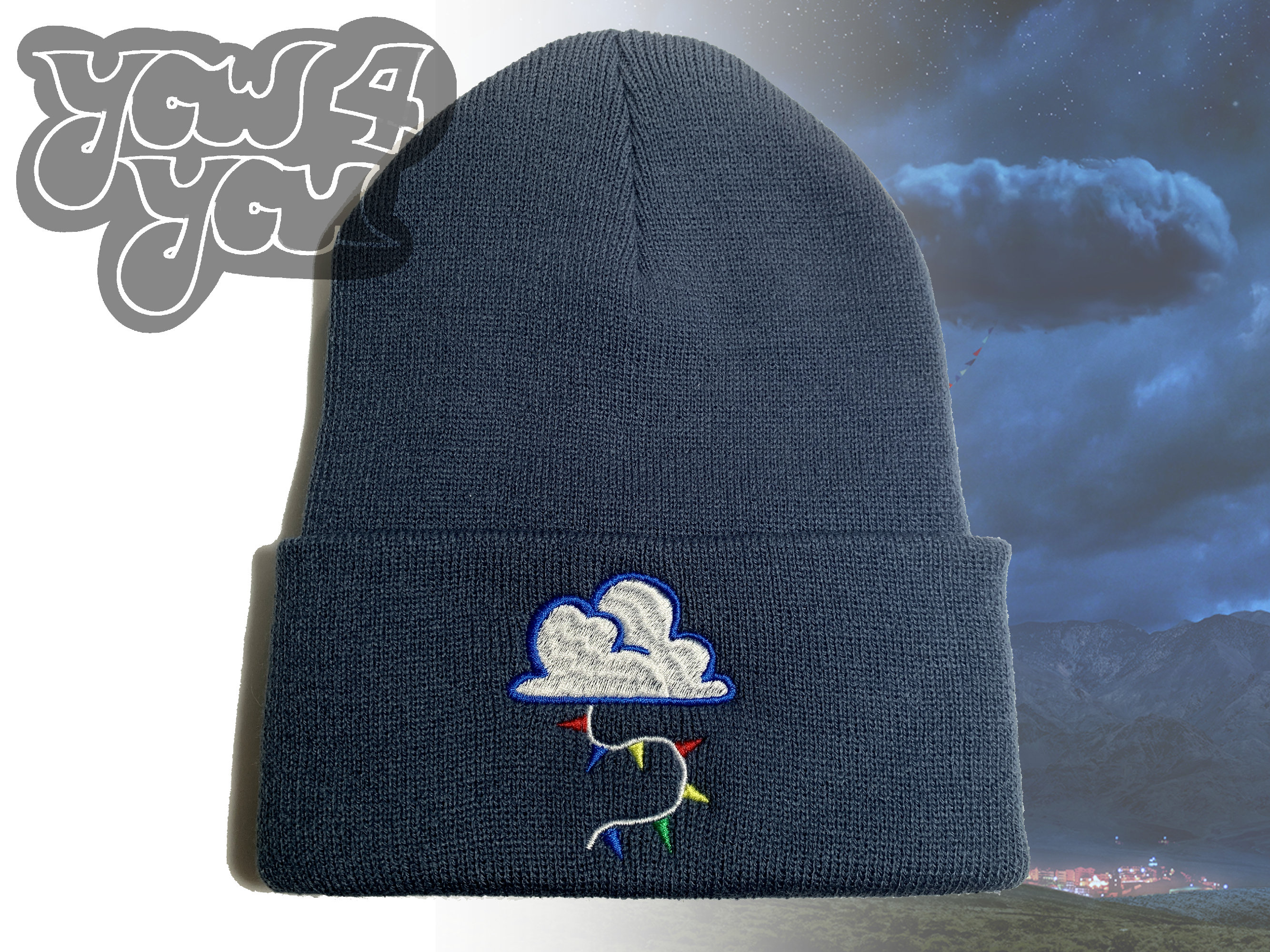 Jean Jacket Beanie NOPE Movie Inspired Embroidered Beanie Etsy