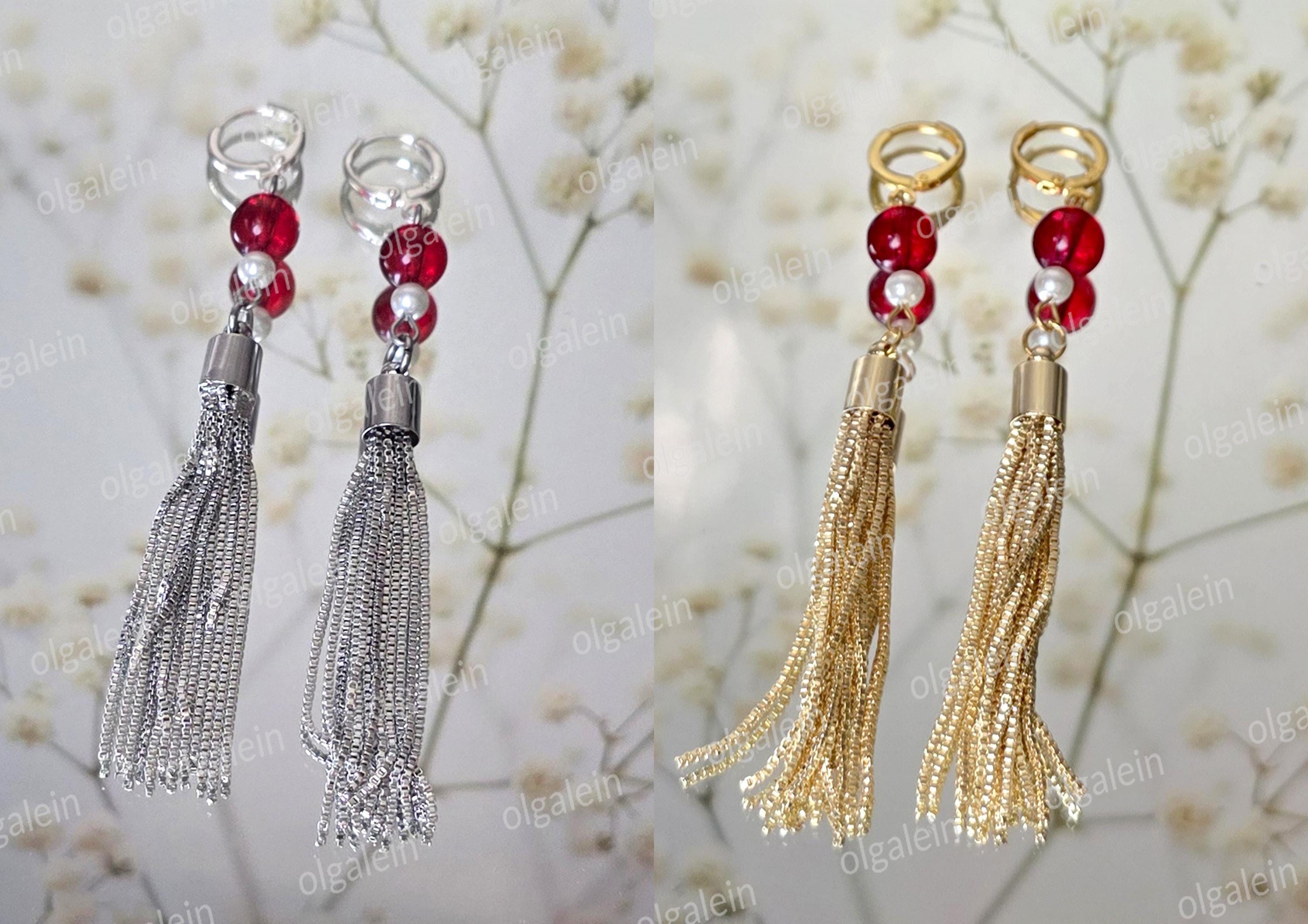 Hayato Suo Inspirierte Anime Cosplay Schmuck Quasten Ohrringe