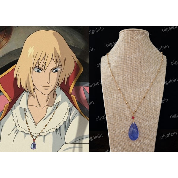 Cute Howl's Moving Castle inspired Anime Cosplay Howl Necklace Schmuck Süße Kette Stainless Steel Edelstahl