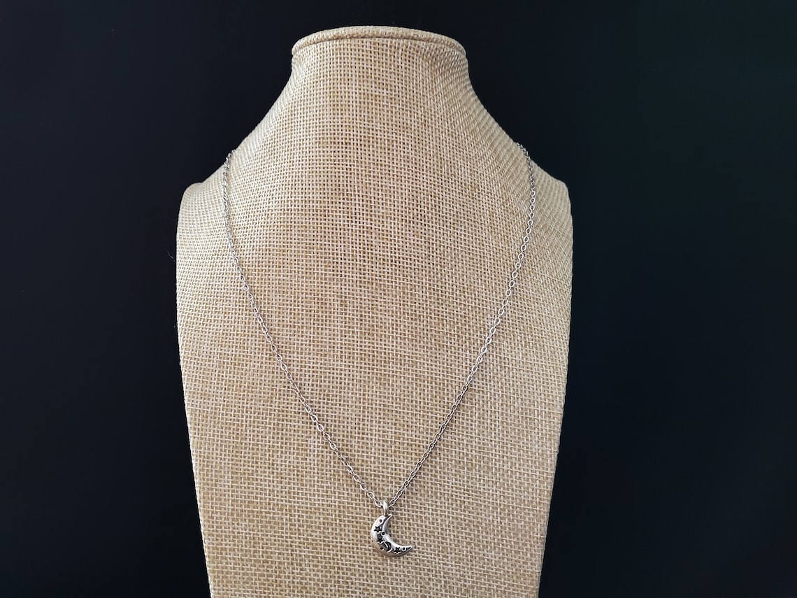 Halskette Mehrlagig Perle Mond Kette Festival Choker Anhänger Gold