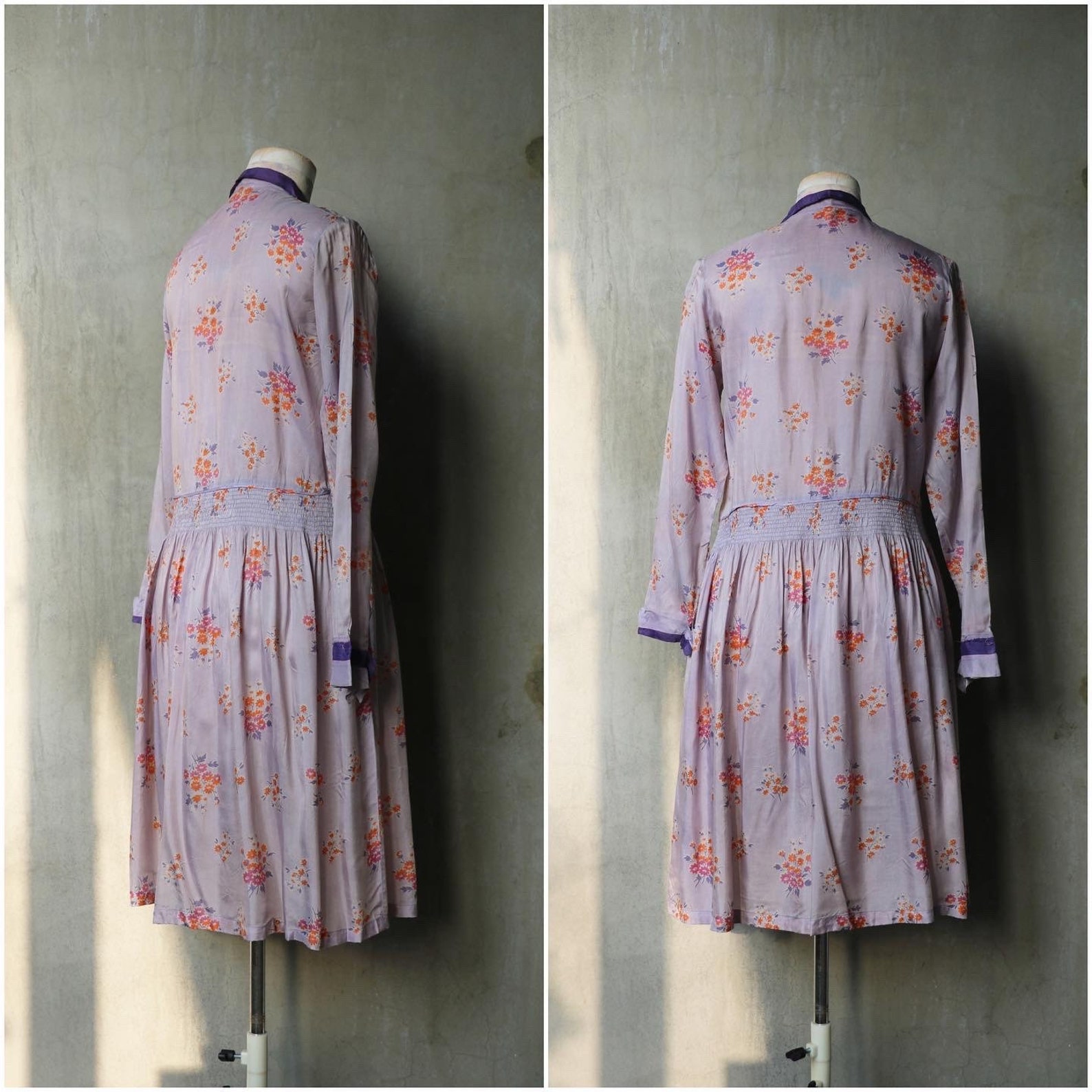 1920s Lavender and Silver Gown