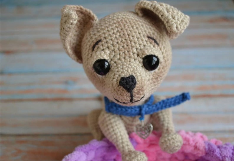 Welpen Hund Amigurumi häkeln Amigurumi kleiner Hund Häkeln Etsy