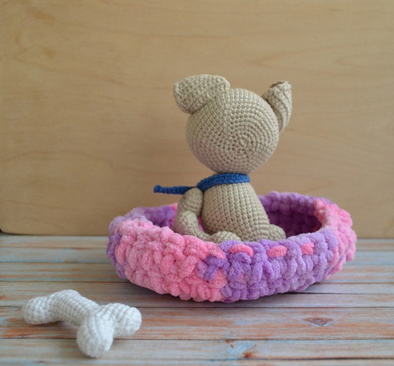 Welpen Hund Amigurumi häkeln Amigurumi kleiner Hund Häkeln Etsy