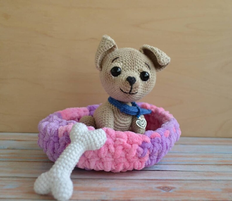 Welpen Hund Amigurumi häkeln Amigurumi kleiner Hund Häkeln Etsy
