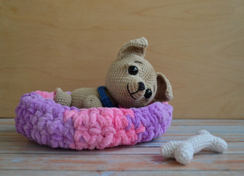 Welpen Hund Amigurumi häkeln Amigurumi kleiner Hund Häkeln Etsy