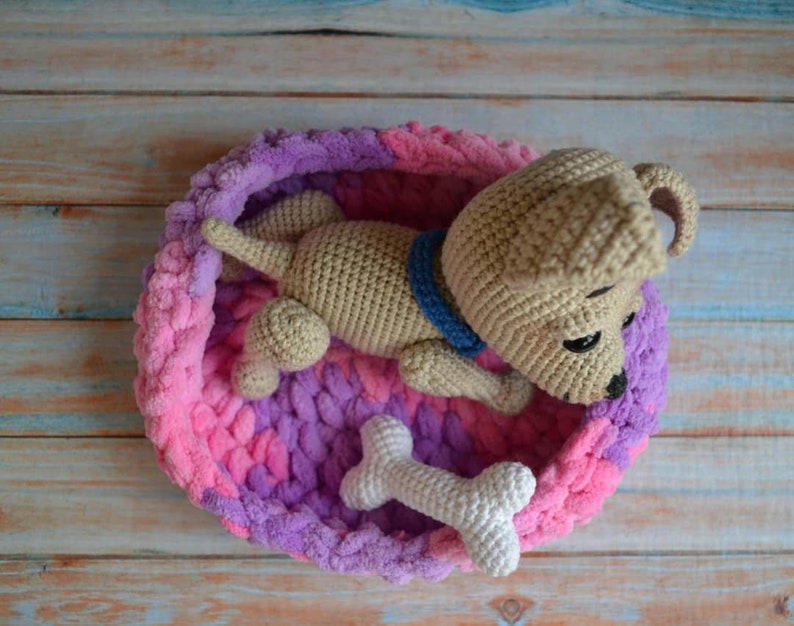 Welpen Hund Amigurumi häkeln Amigurumi kleiner Hund Häkeln Etsy