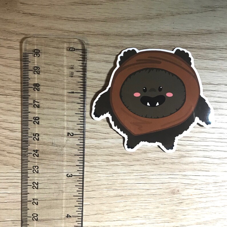 Ewok Sticker Waterproof Disney Sticker | Etsy