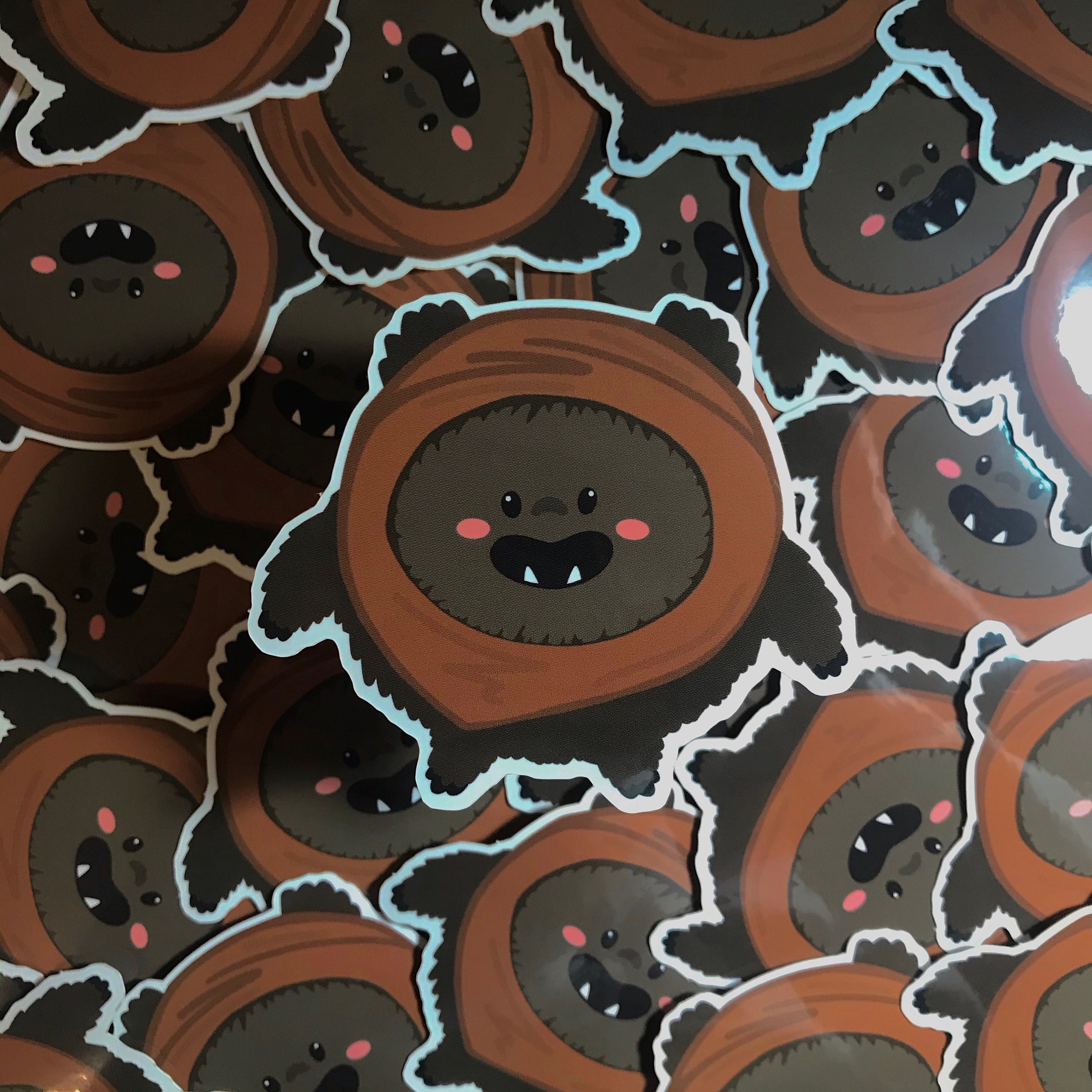 Ewok Sticker Waterproof Disney Sticker | Etsy