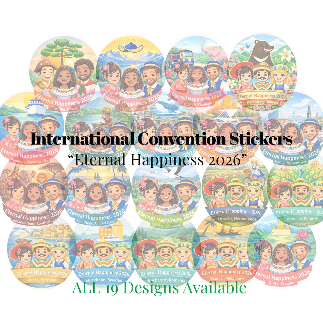 Inernational Week Sticker Animated Stickers 2026 Eternal Happiness International Convention, JW ...