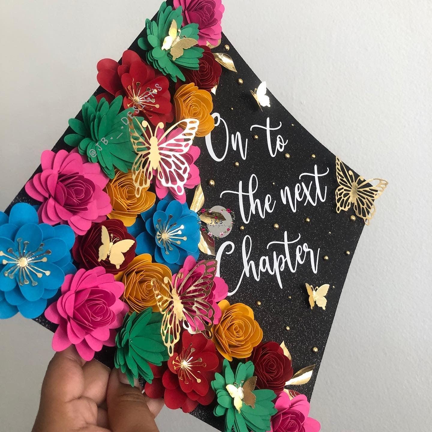 Colorful Floral Graduation Cap Topper - Etsy