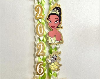 2026 Princess Tiana / Princess and the Frog Graduation Lei