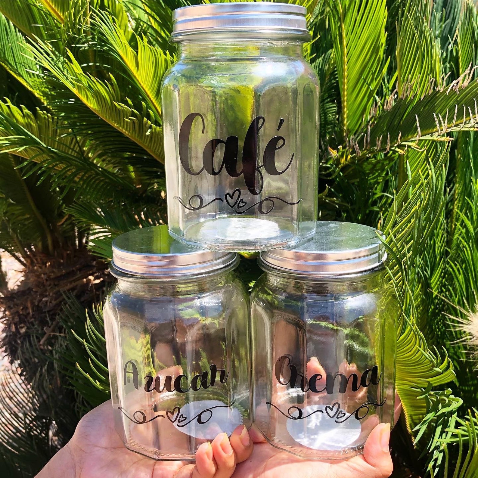 Sugar Coffee Creamer Jars Etsy