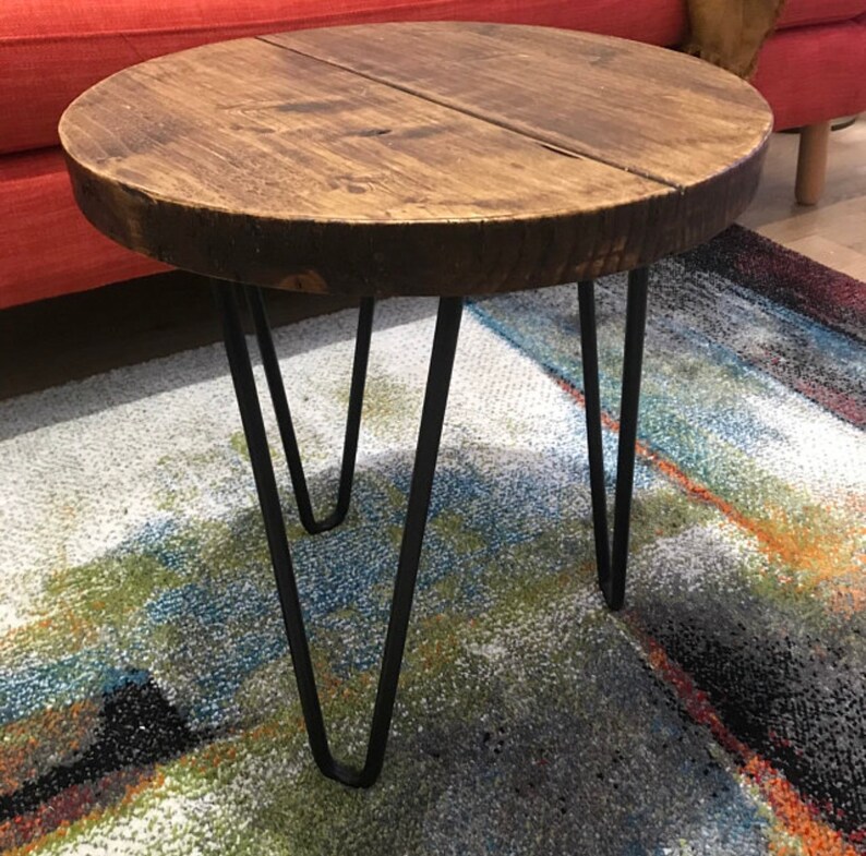 Round Table Plant Pot Stand Bedside Table Table With Etsy