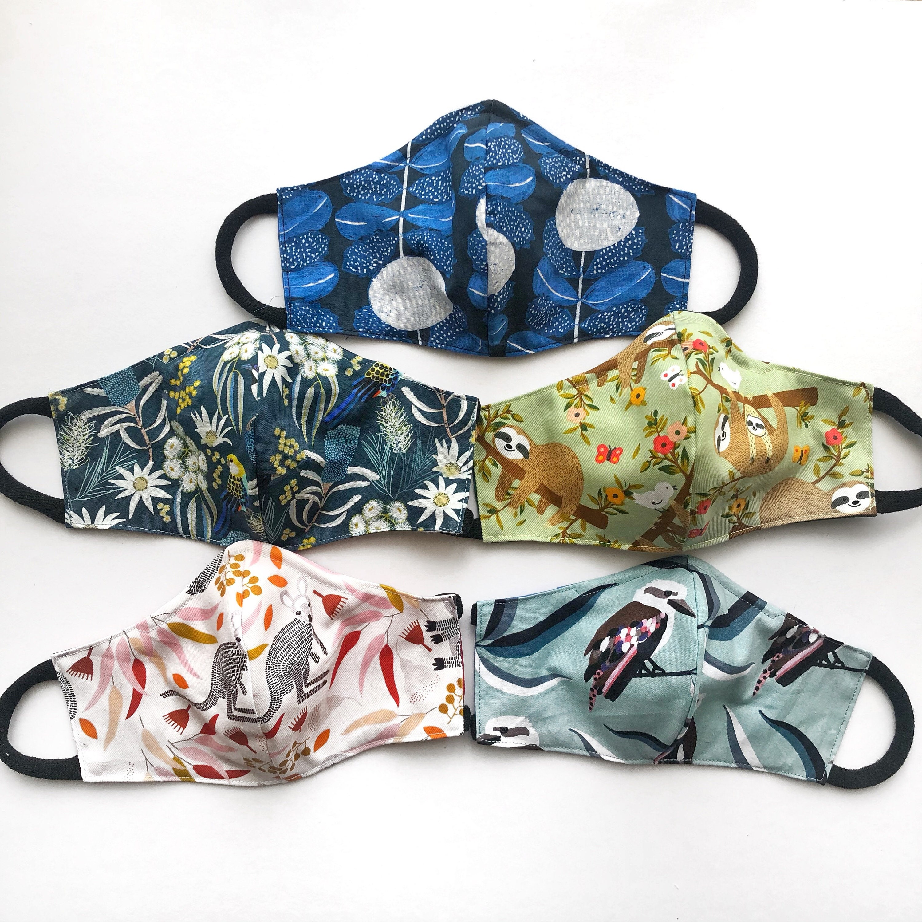 Australia Face Masks. Reusable 3layer Fabric Face Masks W/ Etsy