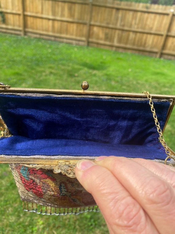 Antique Micro Beaded Purse: 1900s Victorian Ice Sled … - Gem