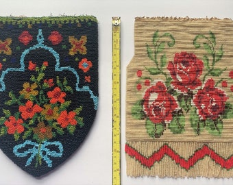 Sacs à main antiques en micro perles pour la restauration - juste besoin de cadres !