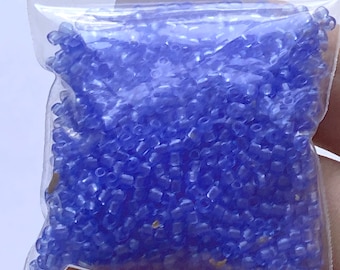 Französische Rocailles: Transparent Periwinkle Blue Glass 11/0 (1 oz)