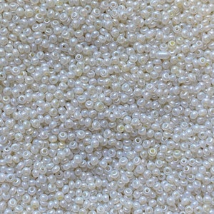 Antique Micro Seed Beads- 14/0 Vintage Pearl White-10 gram bags
