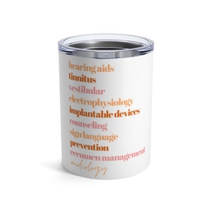 audiology scope of practice tumbler orange