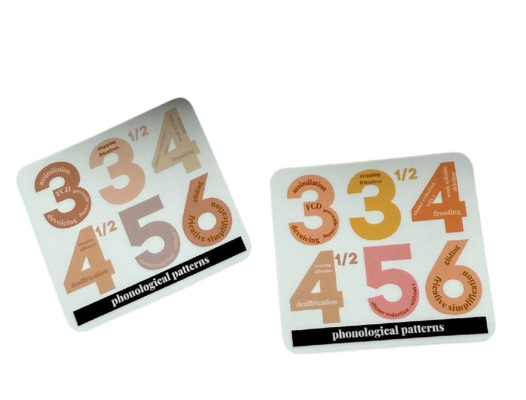 Slp Sticker Chart SLP Sticker - Phonological Pattern Norms - Etsy