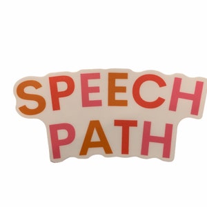 SLP sticker - speech path