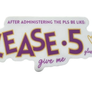 SLP sticker - PLEASE (PLS) 5