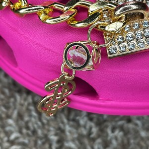 Crocs Chain Charm With Luxury Bling Gold Starfish Chains for Suitable  Crocs. 