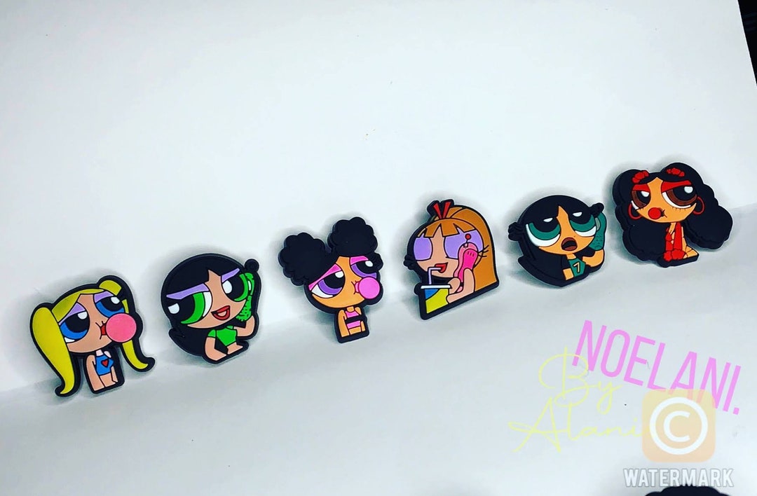 Baddie Power Puff Girls Croc Charms Cute Power Puff Girls Etsy