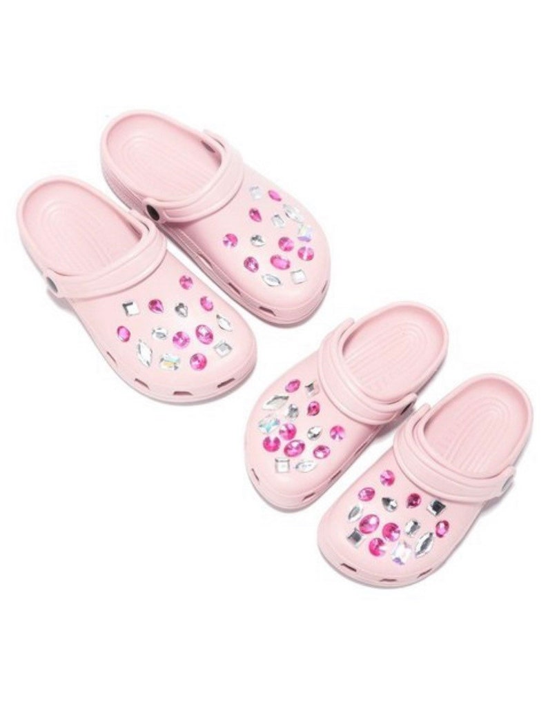 pink barbie crocs