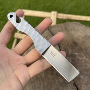 Royal Custom Handmade D2 Tool Steel 12.2 mm Thick Integral Mini Hunting Skinning EDC Scalpel Knife RK-23/09