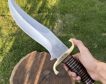 Royal Custom Handmade D2 Tool Steel Skinning Camping Hunting Jungle Bowie Knife RK-199