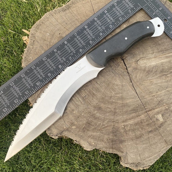 Royal Handmade D2 Tool Steel Bushcraft Skinning Hunting Full Tang Bowie Knife RK-287