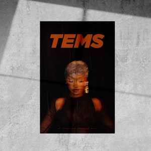 Poster con citazione Tems, Poster SZA Galaxy, Download digitale, Arte della stanza, Poster musicale, Regalo per la fidanzata, Regalo per gli amanti della musica