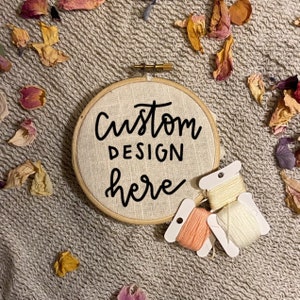 Custom embroidery hoop