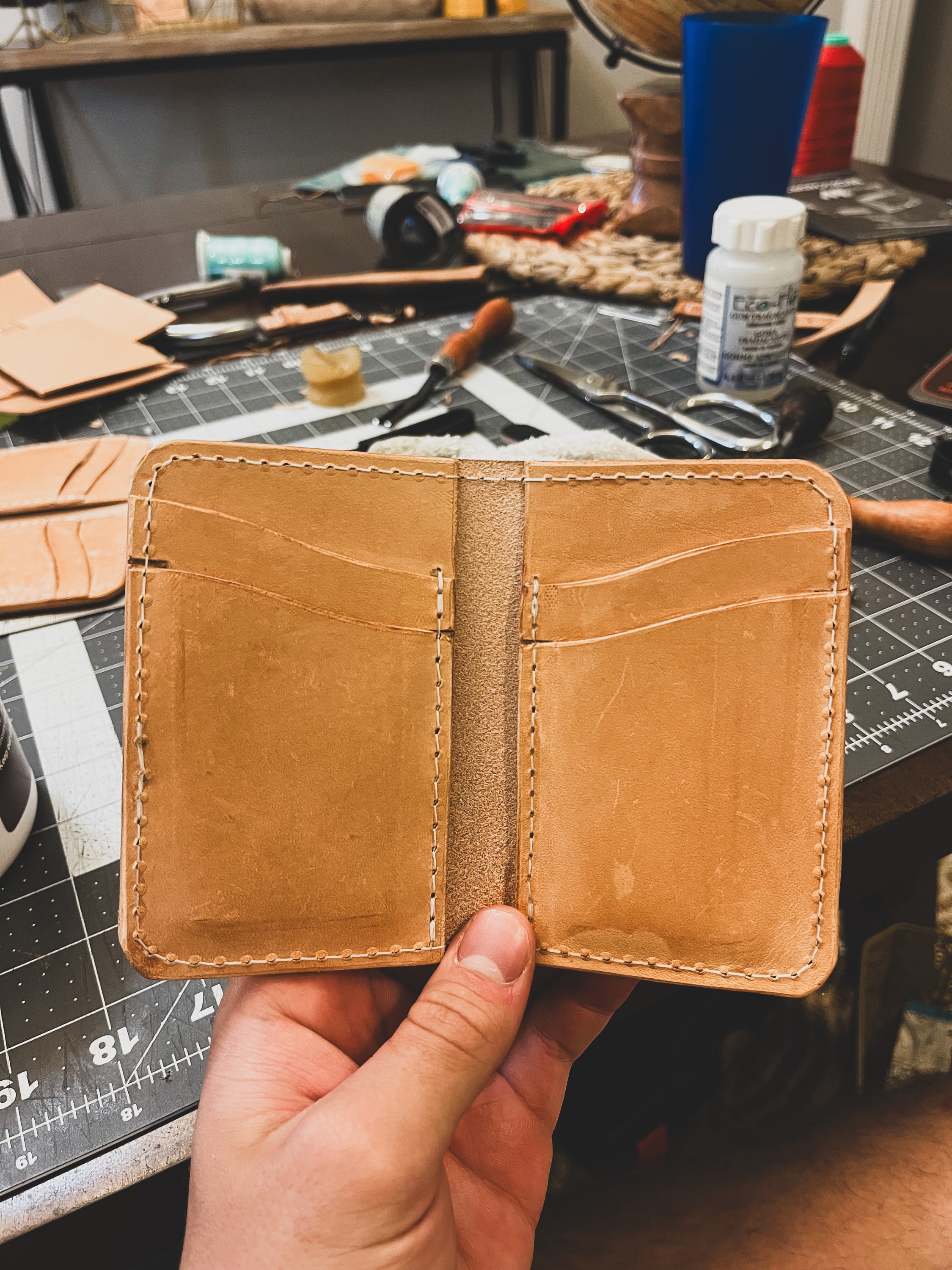 Duke & Bell Vertical Wallet - Etsy