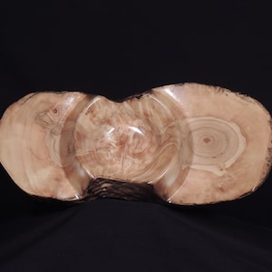 Reclaimed Aspen Wood Bowl: Winged Decorative Art