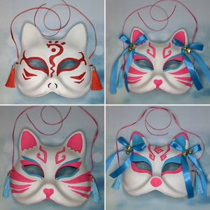 Custom Hand-Painted Japanese Kitsune Mask | Made-To-Order
