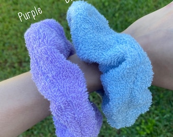 After Bath Scrunchie, Towel, Terry Cloth, Soft Stretchy, Oversized Hair ties, Hair Elastics, Spa day essentials, Pamper, Wet hair products